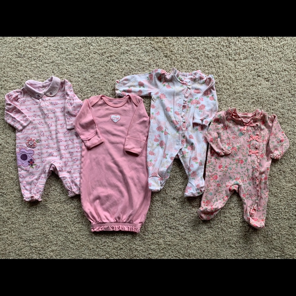 Baby Girl Sleepers 🌸